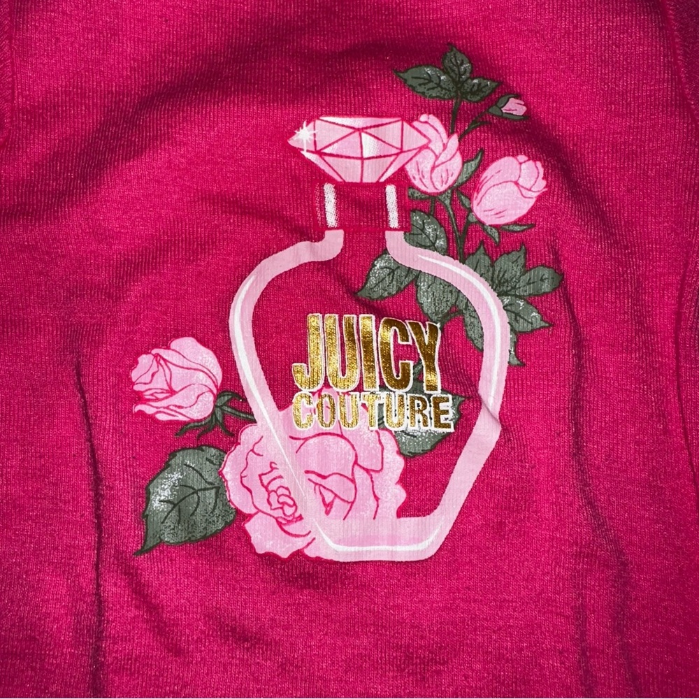 (C) 2017, Juicy Couture Dark Pink Onesie Sz 12 Months